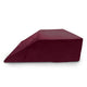 Trickonometry Leg Elevation Pillow with Memory Foam and Washable Velvet Removable Cover (Burgundy)