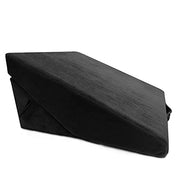 Trickonometry Bed Wedge Pillow- Adjustable 7-in-1 Memory Foam Body Positioner Cushion Pillow (Black)