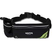 KisMa Reflective Running Fanny Pack and Sport Waist Pack with Zippered Pocket, Lightweight, Water-Resistant, and Breathable