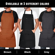 Tipsee Chef Cotton Aprons - Kitchen Apron Durable 100% Cotton