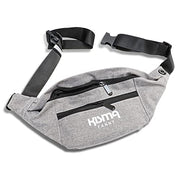 Kisma Casual Waist Fanny Pack with Adjustable Crossbody Waist and Shoulder Strap and Multiple Zippered Pockets for Hands-Free Travel Storage