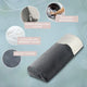 Trickonometry Half Moon Extra Firm Pillows - Versatile D Shaped Half Roll Cushion Support and Bolster Pillow - White