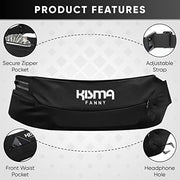 Kisma Running Fanny Pack and Sport Waist Belt, Lightweight Moisture-Wicking Neoprene, Adjustable Strap