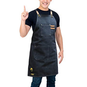 Tipsee Chef Canvas Work Apron - 3-Pocket Canvas Utility Apron