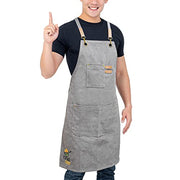 TipSee Chef_Canvas_Apron_Grey