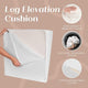 Trickonometry Leg Elevation Pillow with Memory Foam and Washable Velvet Removable Cover (Burgundy)