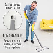 eXo Mop Microfiber Mop for Floor Cleaning with Self Wringing Wet Drop Mopping Head, Washable Reusable Pad