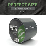 Guffaw Tape - Professional Grade Gaffer Tape - Width 4" x 33 Yards - Matte Cloth Gaffers Tape for Securing